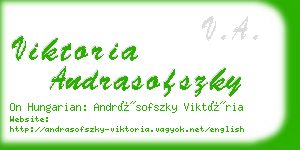 viktoria andrasofszky business card